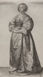 Die Frau mit Blumen