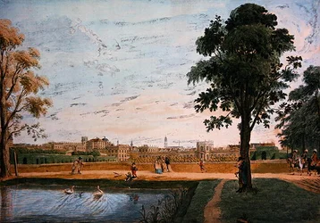 Ansicht der Orangerie vor dem Friedrichstor bei Kassel