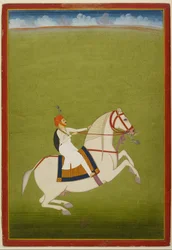 Berittener Rajput, frühes 19. Jahrhundert
