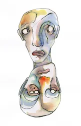 Surreales emotionales Porträt