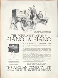 Aeolian Company Pianolas, 1920er Jahre
