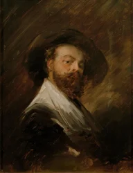 Selbstbildnis in holländischer Tracht