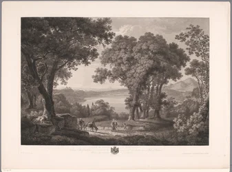 Blick auf den Albaner See bei Rom