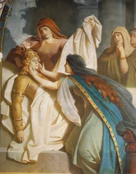 Der Tod von Sigurd, aus der Sigurd-Saga, Untere Halle, ca. 1882-83