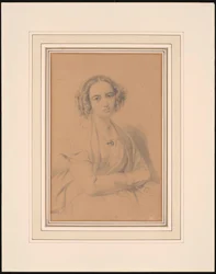Porträt der Komponistin Fanny Hensel geb. Mendelssohn, 1847