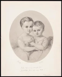 Die Enkelinnen Fanny und Cécile Hensel, ca. 1860