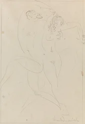 Nymphe und Satyr, ca. 1915