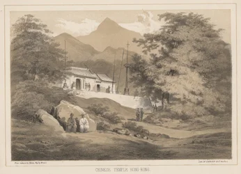 Chinesischer Tempel, Hongkong, 1855