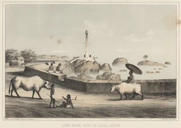 Leuchtturm, Point de Galle, Ceylon, 1855