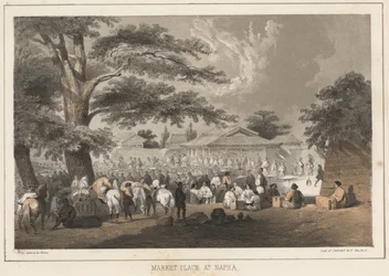 Marktplatz in Napha, 1855