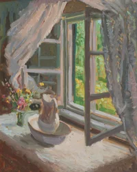 Fenster mit Waschbecken