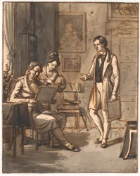 Ein Kunstwerk wird bewertet