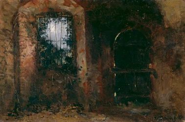 Kellerfenster im Heidelberger Schloss