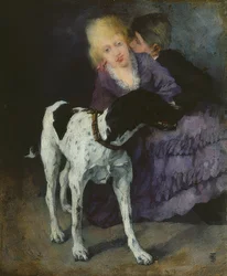 Liebespaar mit Hund