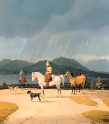 W. v. Kobell, Reiter am Tegernsee