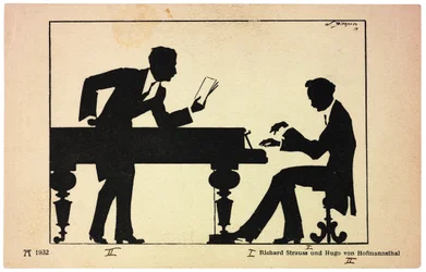 Hugo von Hofmannsthal 1874-1929 und Richard Strauss 1864-1949, 1914