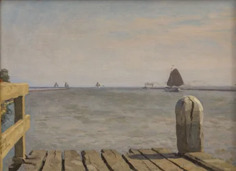 Pier in Enkhuizen, 1918