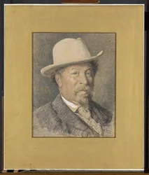 Porträt des Malers Gerardus Johannes Roermeester (1844-1936)
