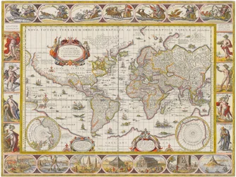 Nova totius terrarum orbis geographica ac hydrographica tabula