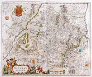 Region mit Pamplona, Bayonne und San Sebastian, in 