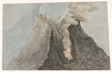 Innenansicht des Kraters Ätna (Voyage en Italie, en Sicile et à Malte - 1778)