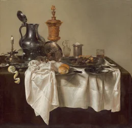 Festmahl mit Hackfleischpastete, 1635