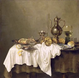 Frühstück mit einer Krabbe, 1648