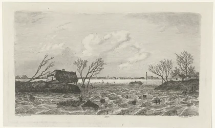 Deichbruch bei Dreumel, 1855