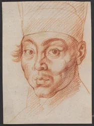 Ein Mann in koreanischer Tracht (der Kopf)