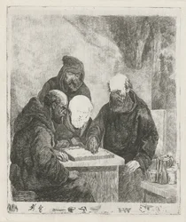 Dammende Mönche