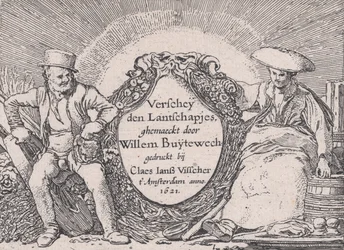 Titelseite, aus Verscheyden Landtschapjes Verschiedene kleine Landschaften, Platte 1, ca. 1616