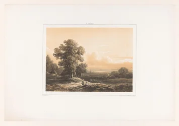 Landschaft mit zwei Figuren