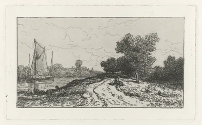 Landweg entlang eines Kanals