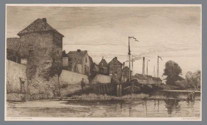 Ansicht des Hafens von Leerdam