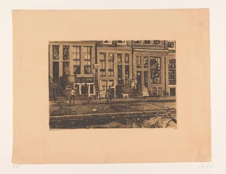 Ansicht der Oude Waal in Amsterdam