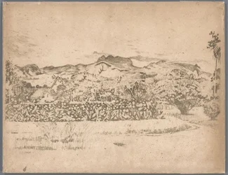 Blick auf den Vulkan De Kloet, Gambar