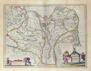Karte von Sibirien und China aus Le Theatre du Monde oder Nouvel Atlas, 1645