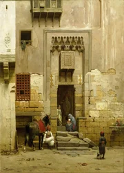 Der Innenhof eines Hauses in Kairo