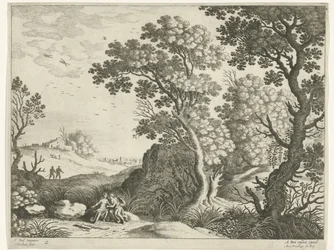 Landschaft mit Diana und einer Nymphe