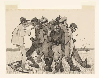 Ernte 1918. Moderne Getreidegarbe (Originaltitel auf dem Objekt)