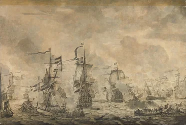 Schlacht zwischen den niederländischen und schwedischen Flotten im Sund, 8. November 1658