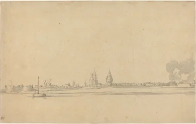 Ansicht einer niederländischen Stadt (Delft?)