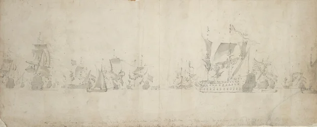 Niederländische Flotte nach dem Kriegsrat, 8.-18. August 1665