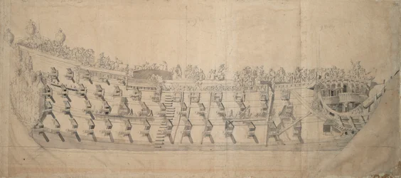 Porträt des englischen Schiffes 