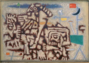 Zwei Weltalter (Variante auf Blau)