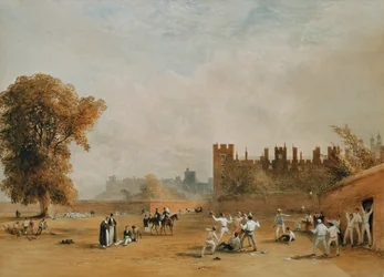 Das Wandspiel, Good Calx ein Wurf auf das Tor. ca. 1835