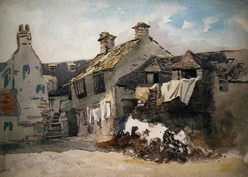 Der Innenhof des alten Parlamentsgebäudes, Dolgelley, Nordwales