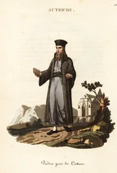 Griechisch-orthodoxer Priester aus Kotor, Montenegro