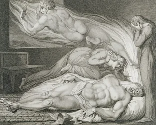 Der Tod des starken bösen Mannes, pl.6, Illustration aus 
