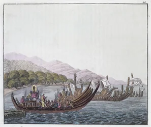 Gravur von P. Fumagalli, nach einem Gemälde von William Hodges